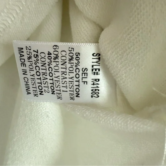 JODIFL Patriotic USA Red White and Blue boxy 3/4 Patchwork Top - Picture 10 of 10